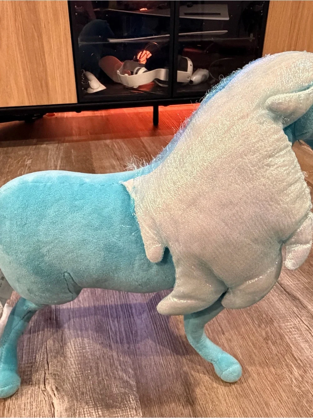 Disney Teal Plush Horse Stuffed Animal